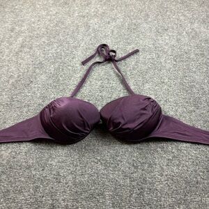 VICTORIA’S SECRET Women’s Plum Purple halter Bikini swimsuit top size: 34D